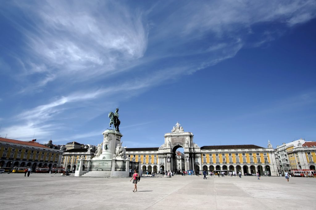 Parca do Comercio in Lissabon, Portugal