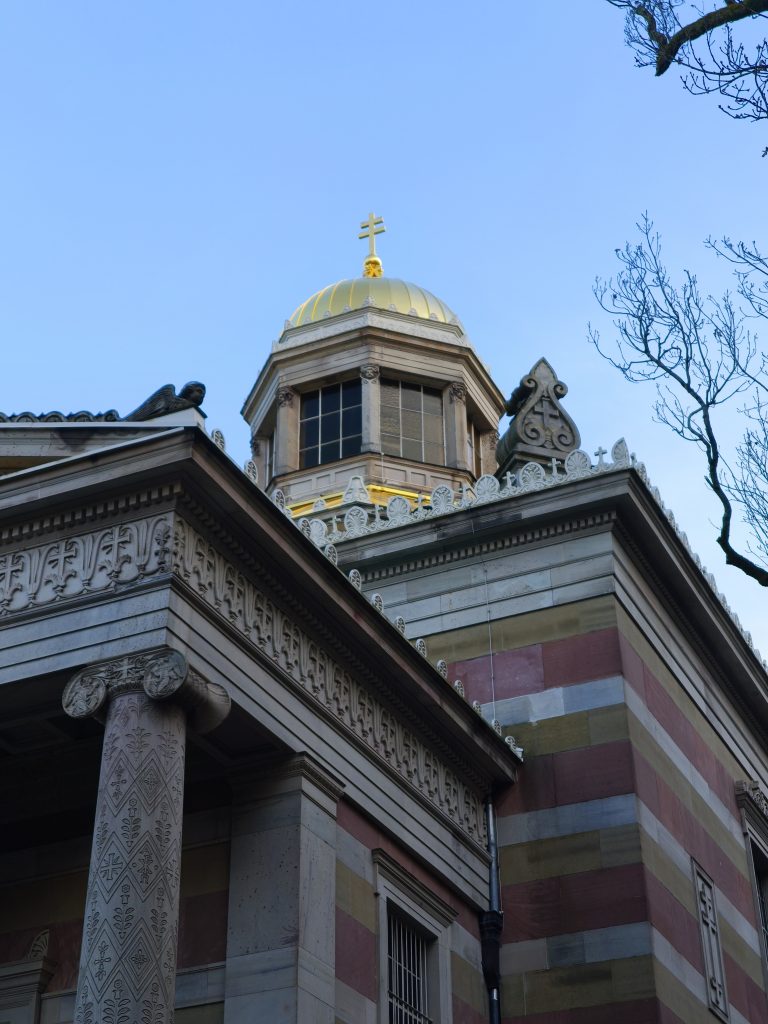 Rumänisch-Orthodoxe Stourdza-Kapelle mit ihrer charakteristischen Goldenen Kuppel in Baden-Baden.