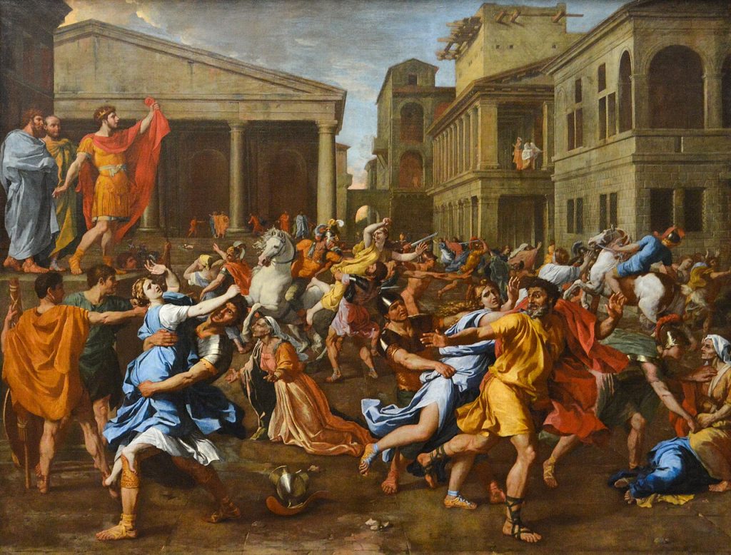Gemälde des französischen Künstlers Nicolas Poussin: Raub der Sabinerinnen