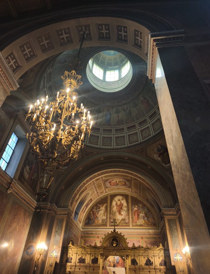 So sieht die Stourdza-Kapelle von innen aus